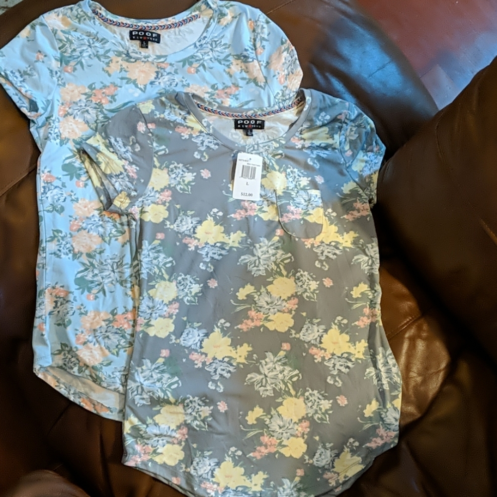 NEW soft floral shirts large